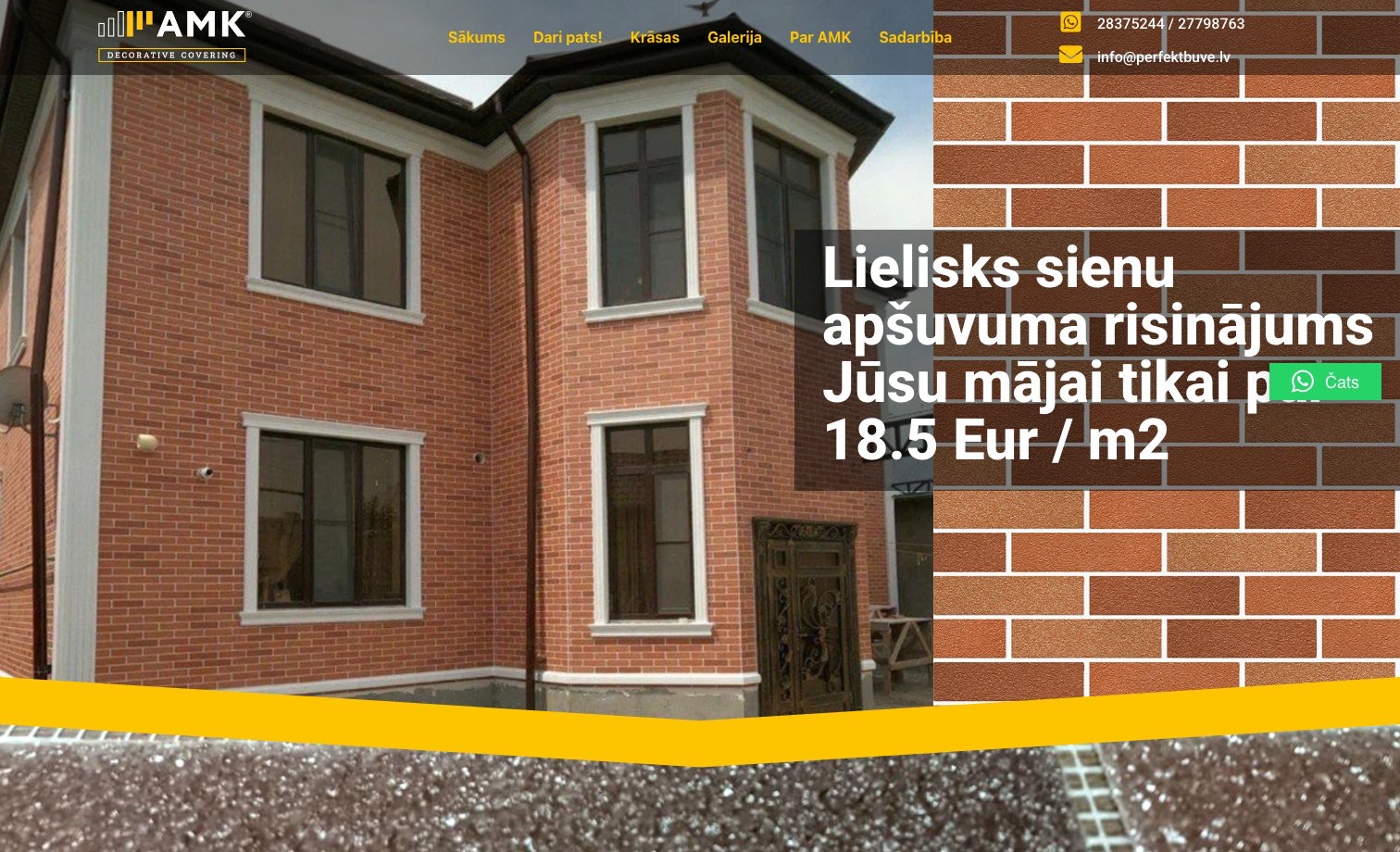 AMK Decorative Covering homepage preview