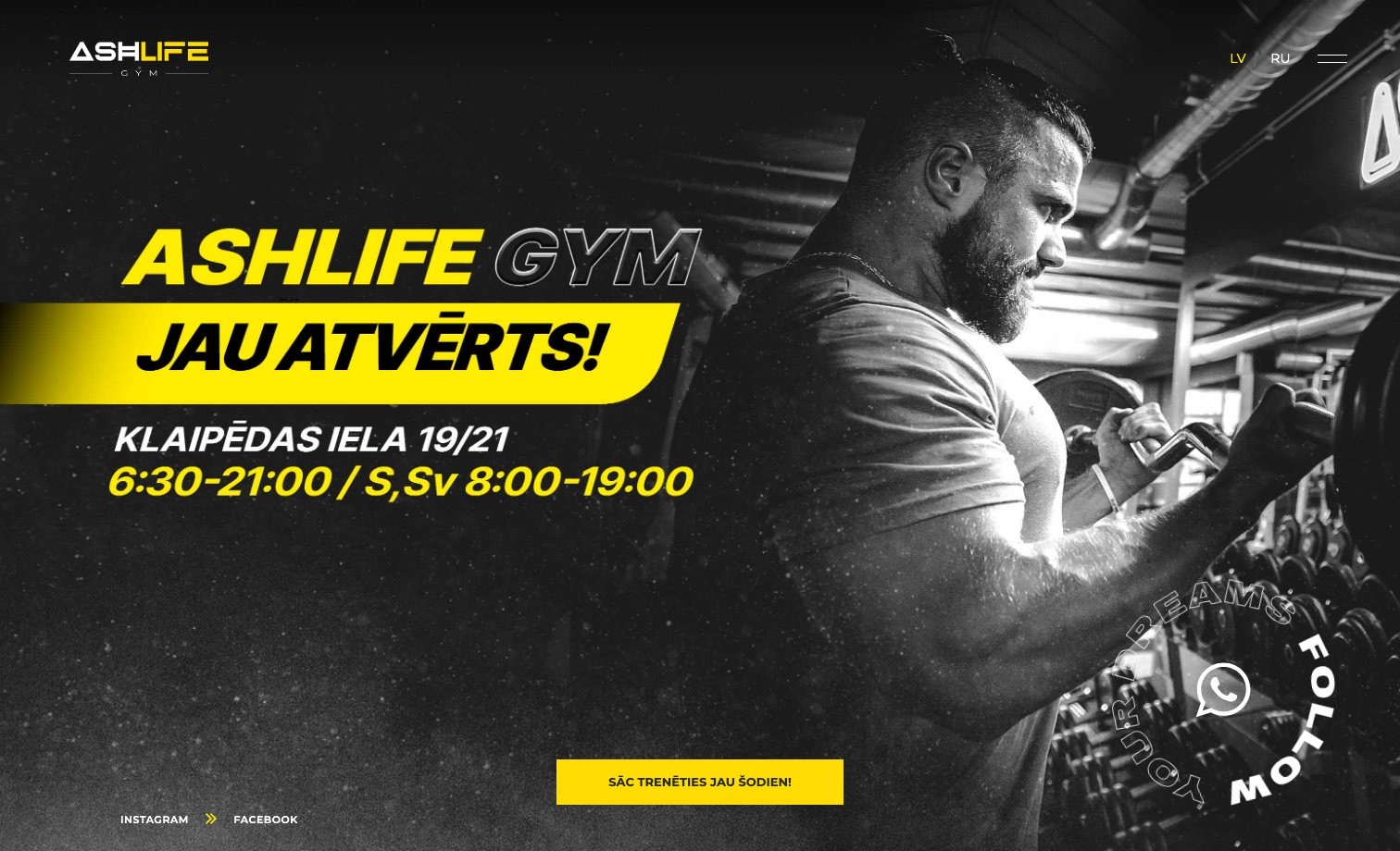 ASHLIFE homepage preview