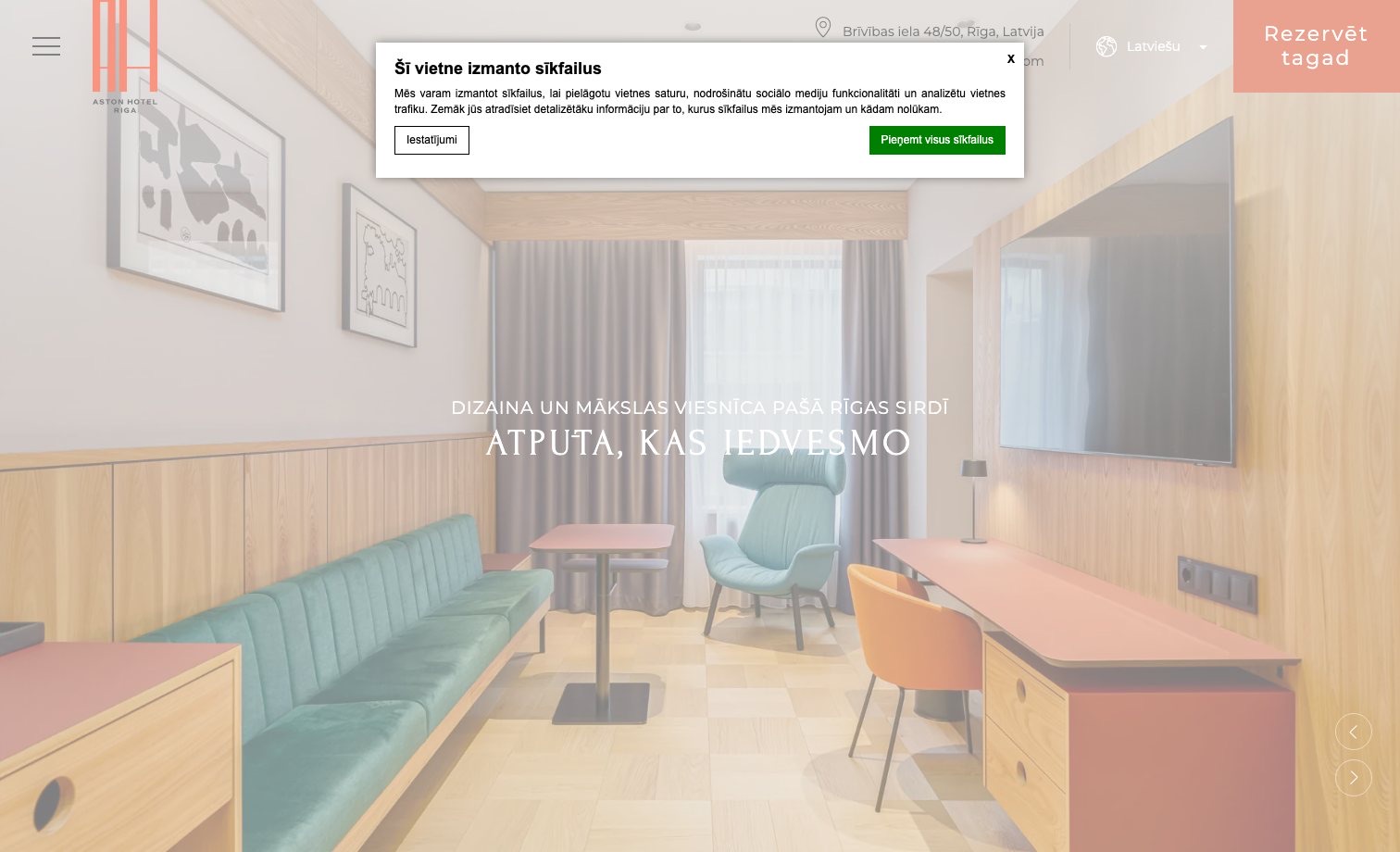 ASTON HOTEL RIGA homepage preview