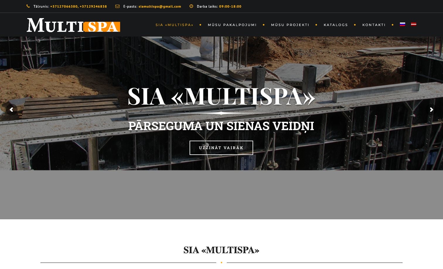 MULTISPA homepage preview
