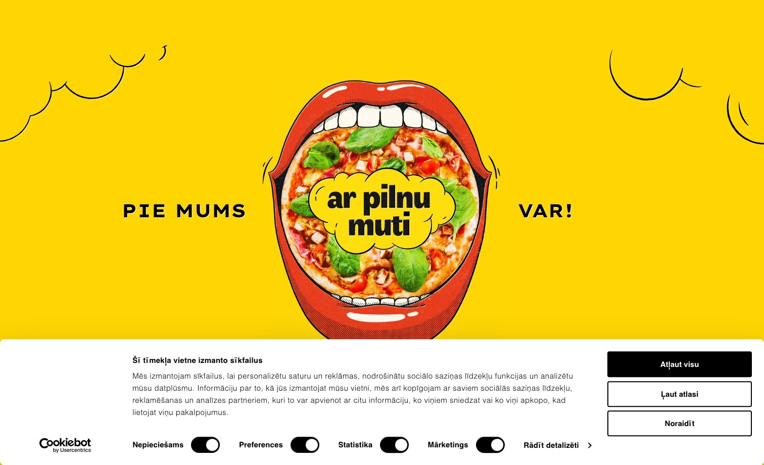 Čili Pizza homepage preview