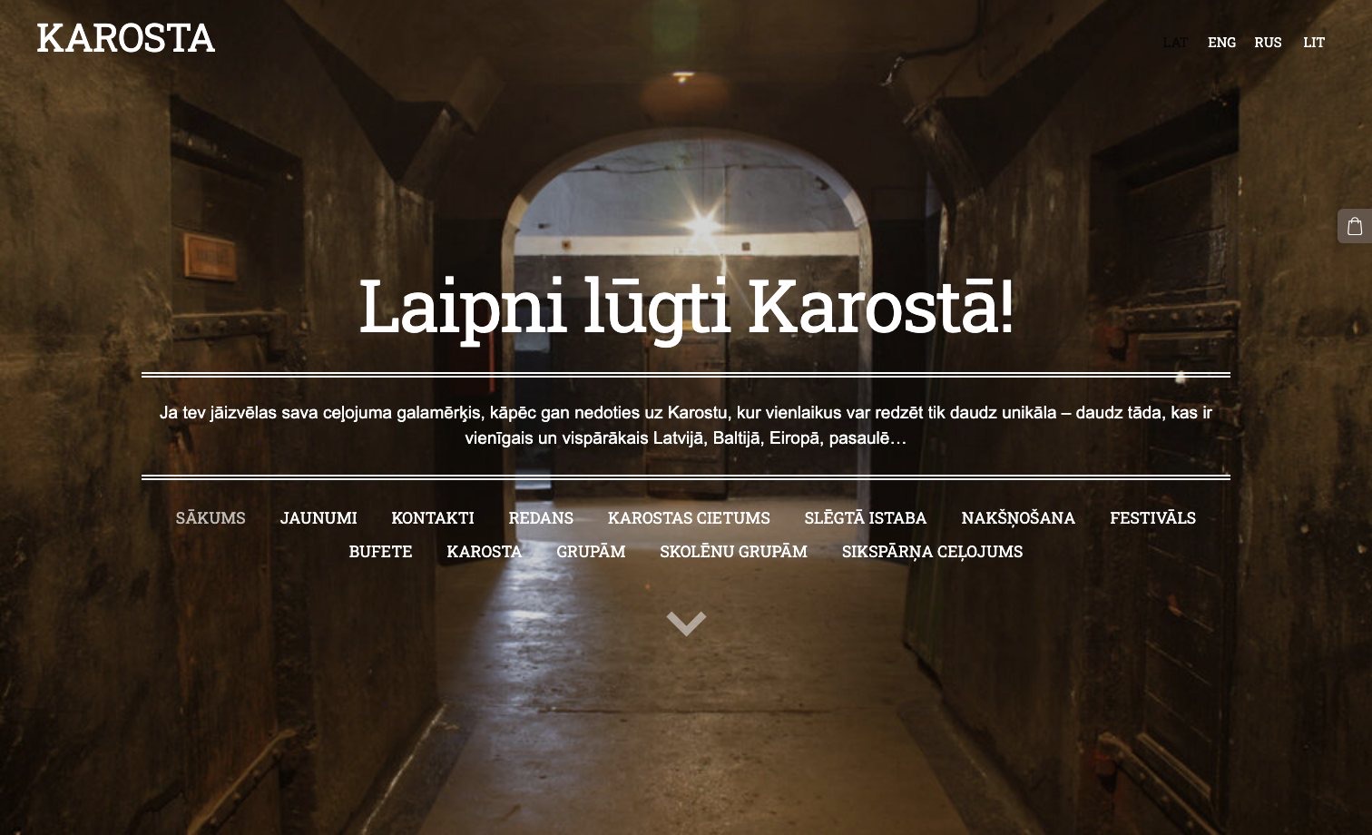 Karostas cietums homepage preview