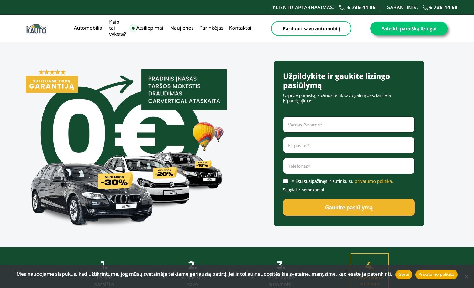 Kauto homepage preview