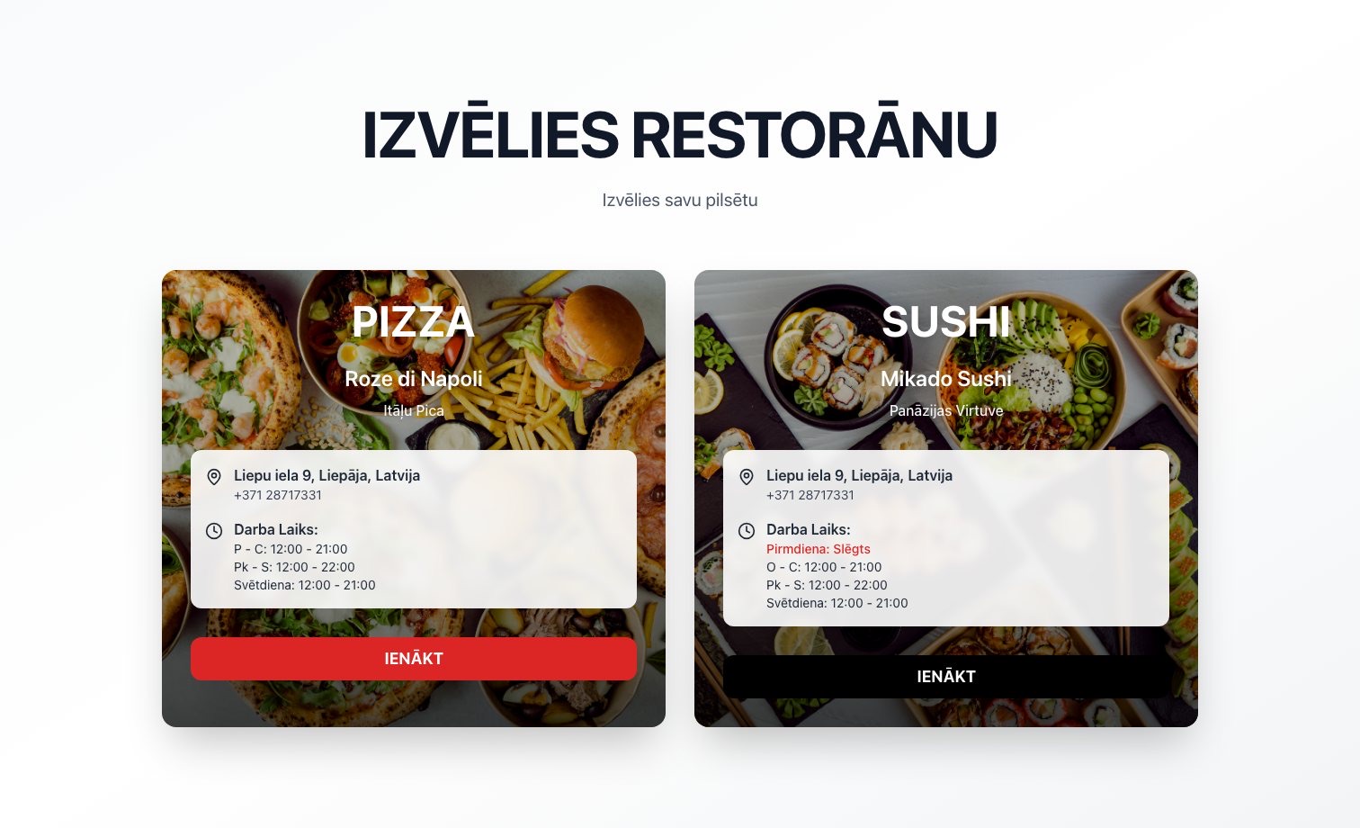 Mikado homepage preview