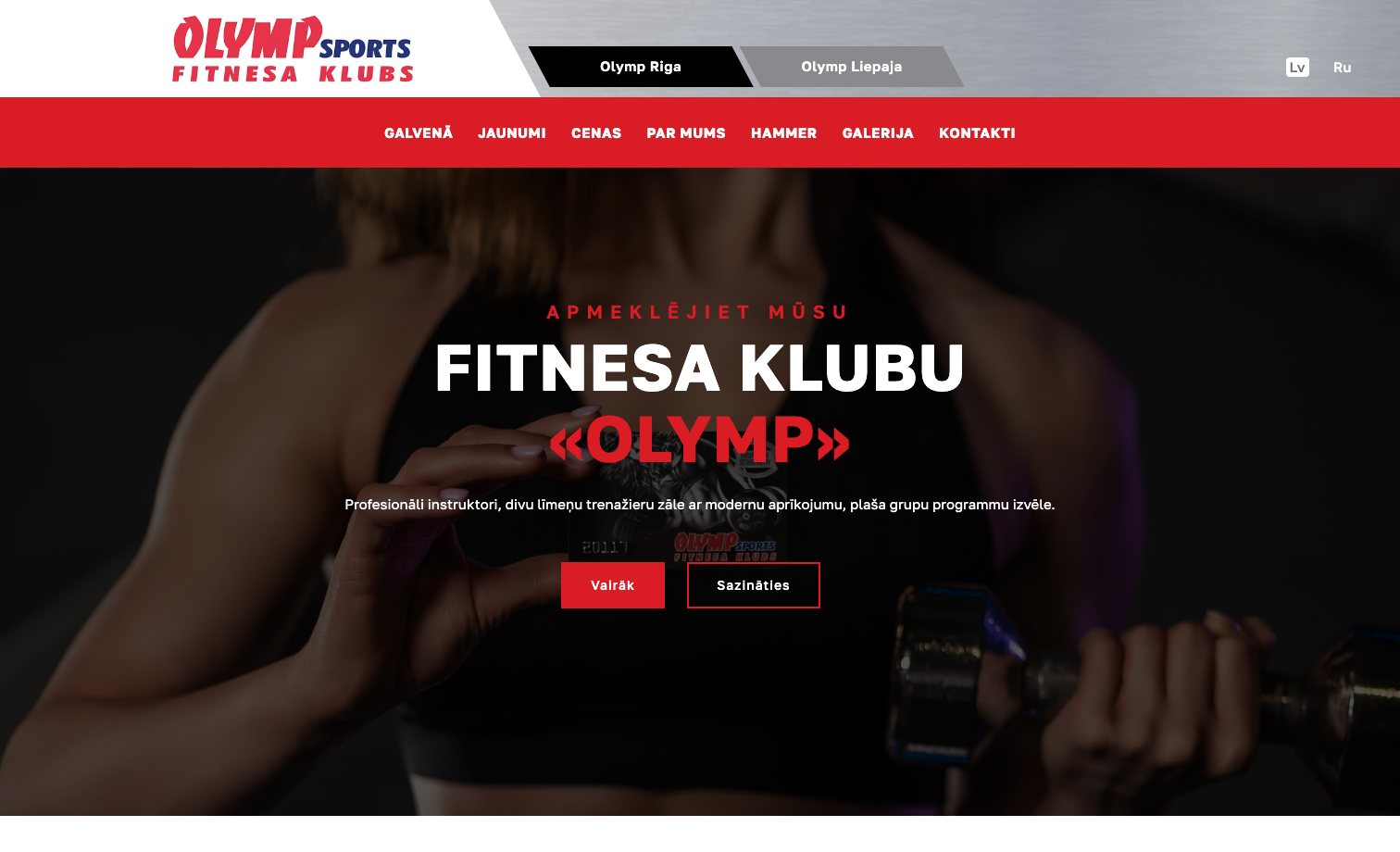 OLYMP Sports homepage preview