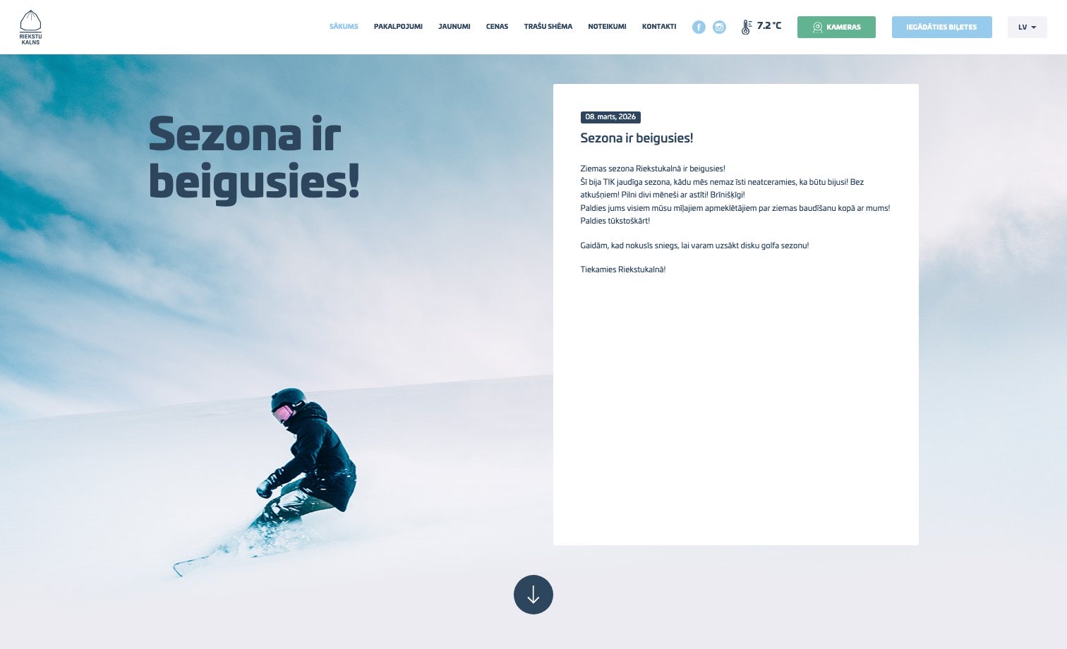 Riekstukalns homepage preview