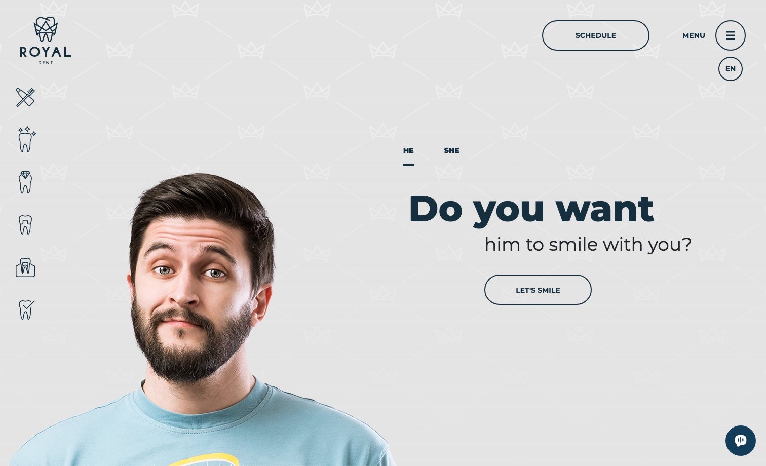 Royal Dent homepage preview