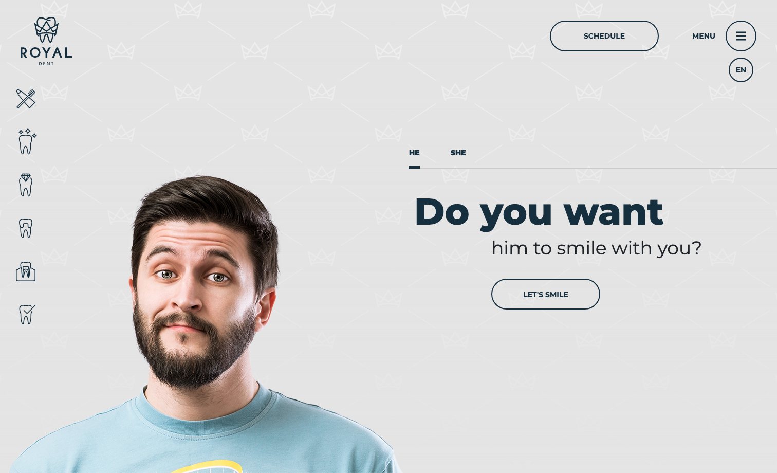 Royal Dent homepage preview