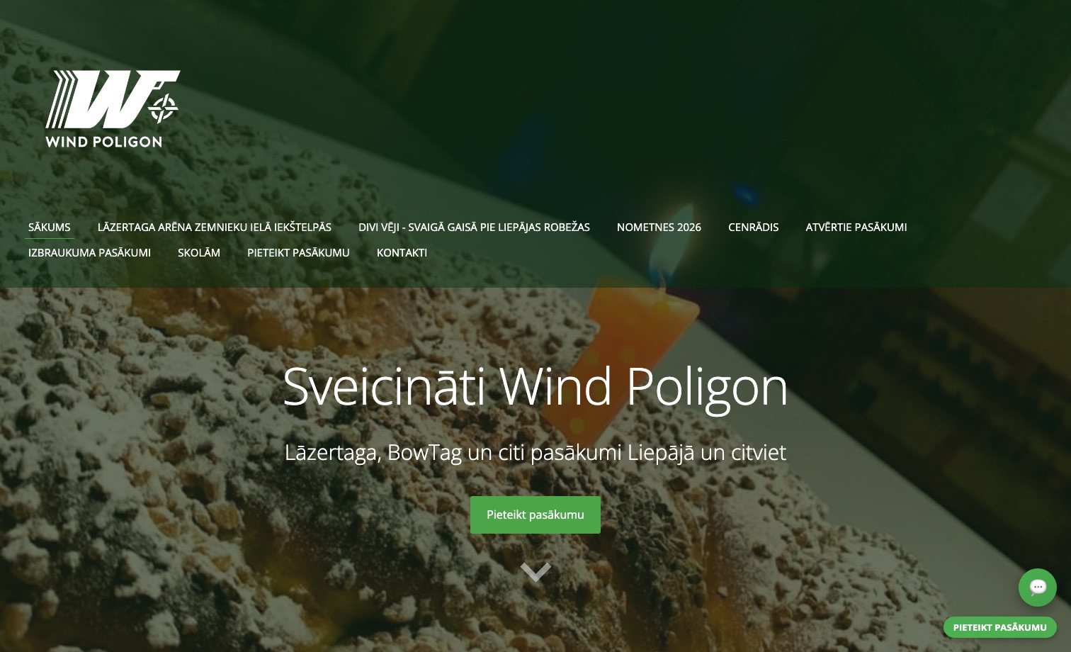 Wind Poligon Liepāja homepage preview