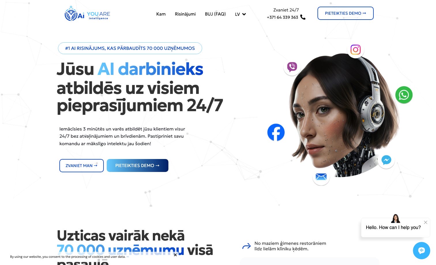 YOU ARE Intelligence homepage preview