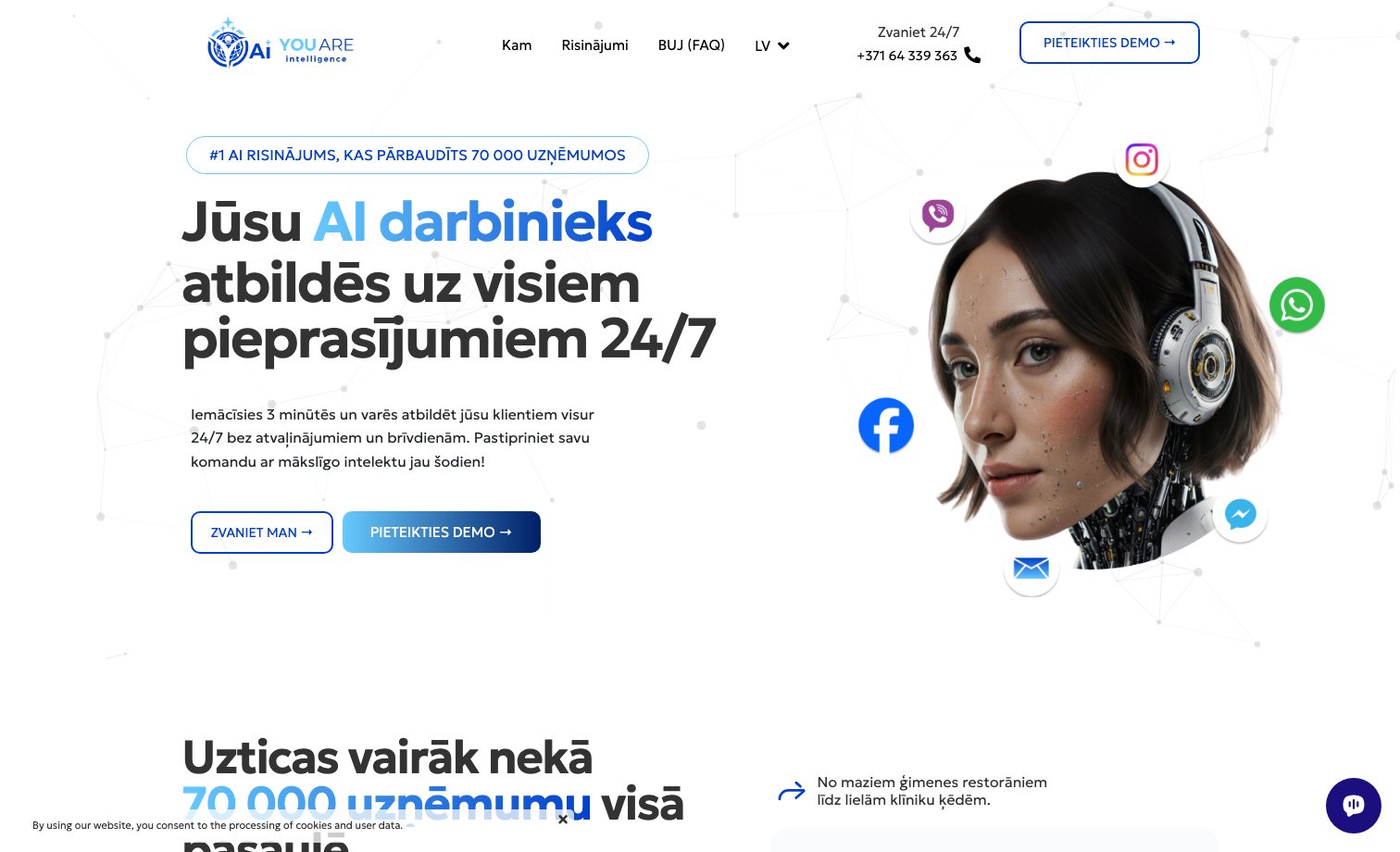 YOU ARE Intelligence homepage preview